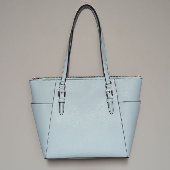 NWT Michael Michael Kors Blue Charlotte Bag - Picture 5 of 7